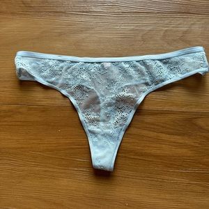 Victoria’s Secret Blue Lace Thong